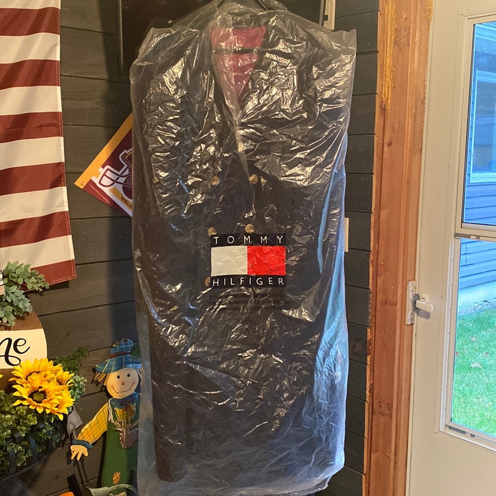 Men’s Tommy Hilfiger Long Button Down Lined Coat Style B885609 5350 Size XL/XG - Picture 11 of 16